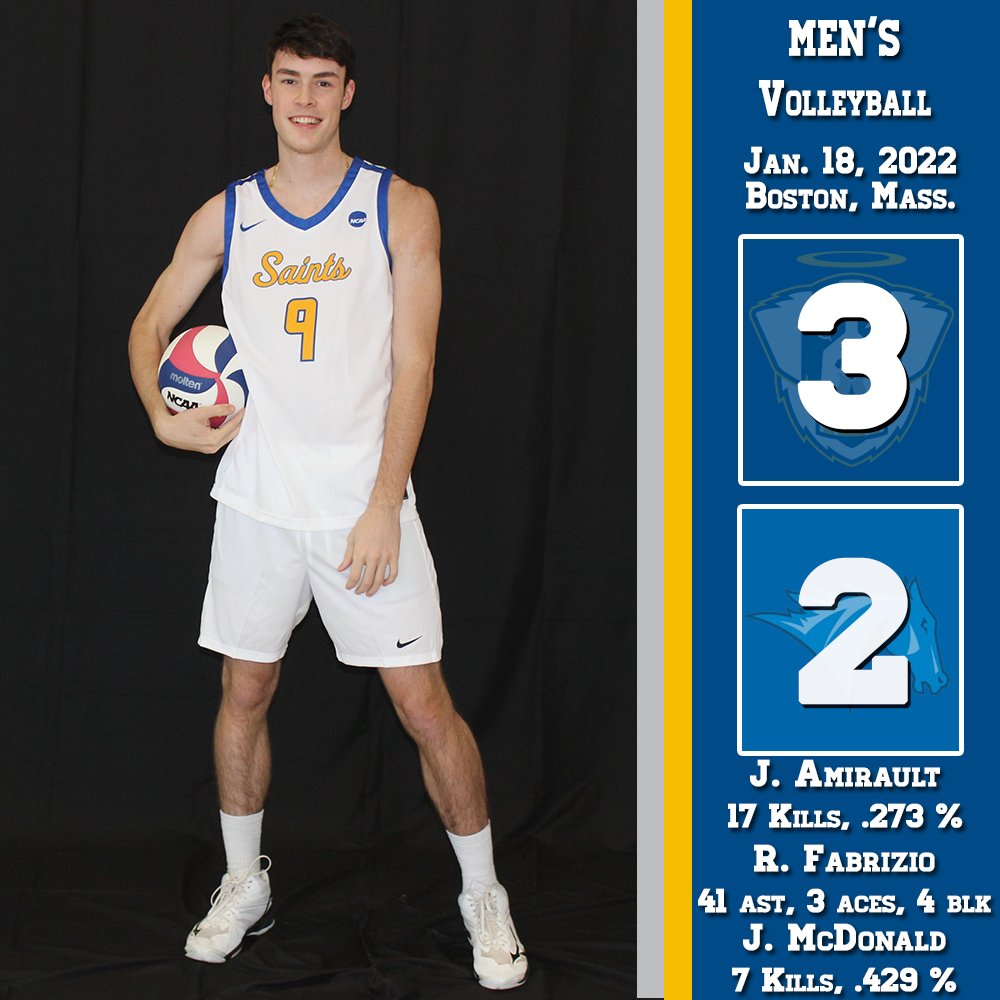 ECSaints's tweet image. We love those five-set thrillers... especially when we get the W!! Saints Men&apos;s Volleyball takes Tuesday&apos;s season-opening game vs. Colby Sawyer, 3-2!! #GoECSaints