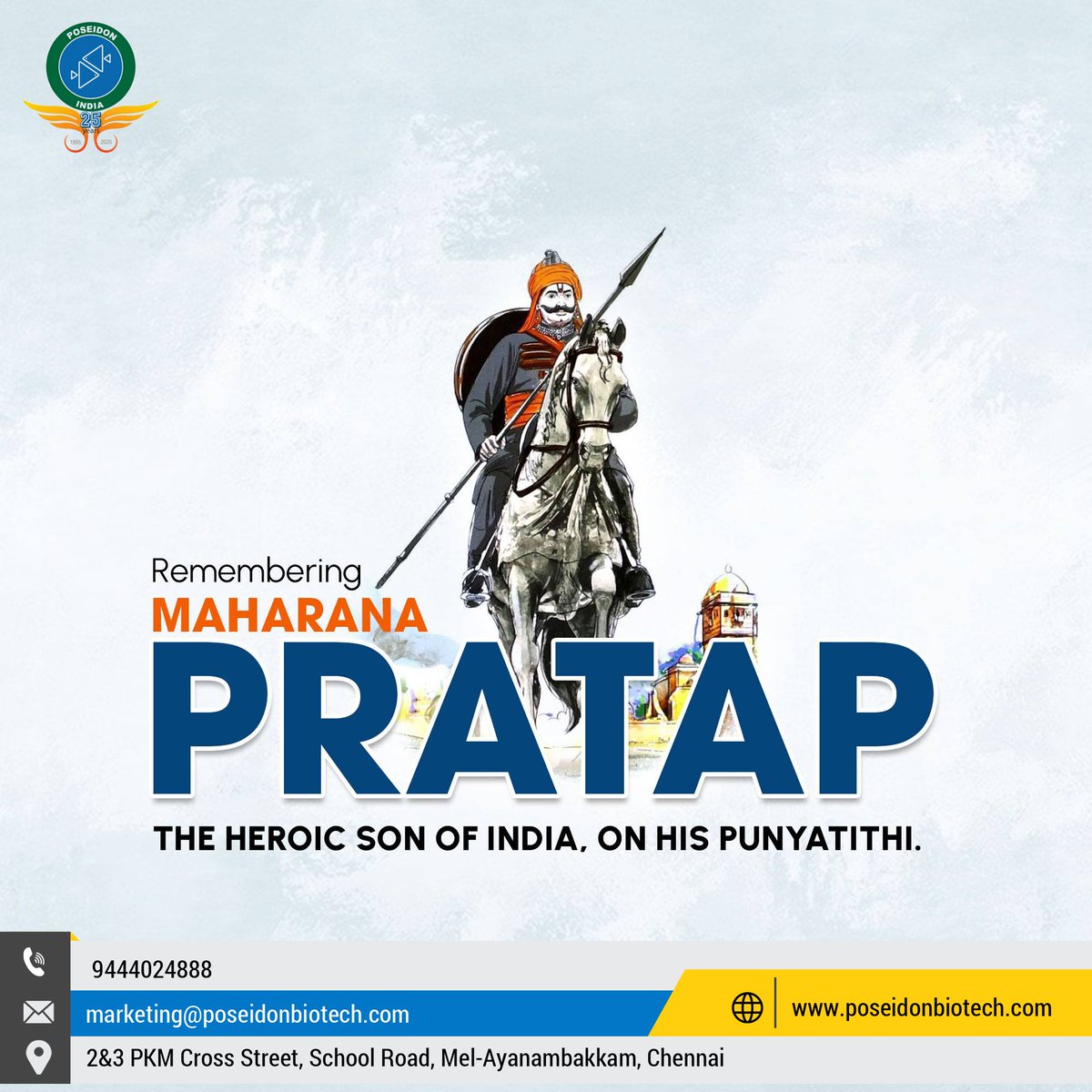 anujposeidon's tweet photo. Remembering a true Warrior 
#MaharanaPratap https://t.co/p8n60OMogn
