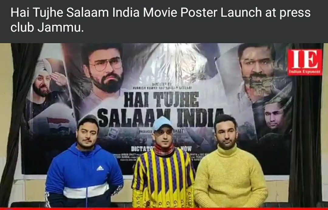 Arbaazbhat's tweet photo. Only 7 days back to release big Bollywood movie hai tujhe salam india watch on hangama play https://t.co/ECkwGuYeZd