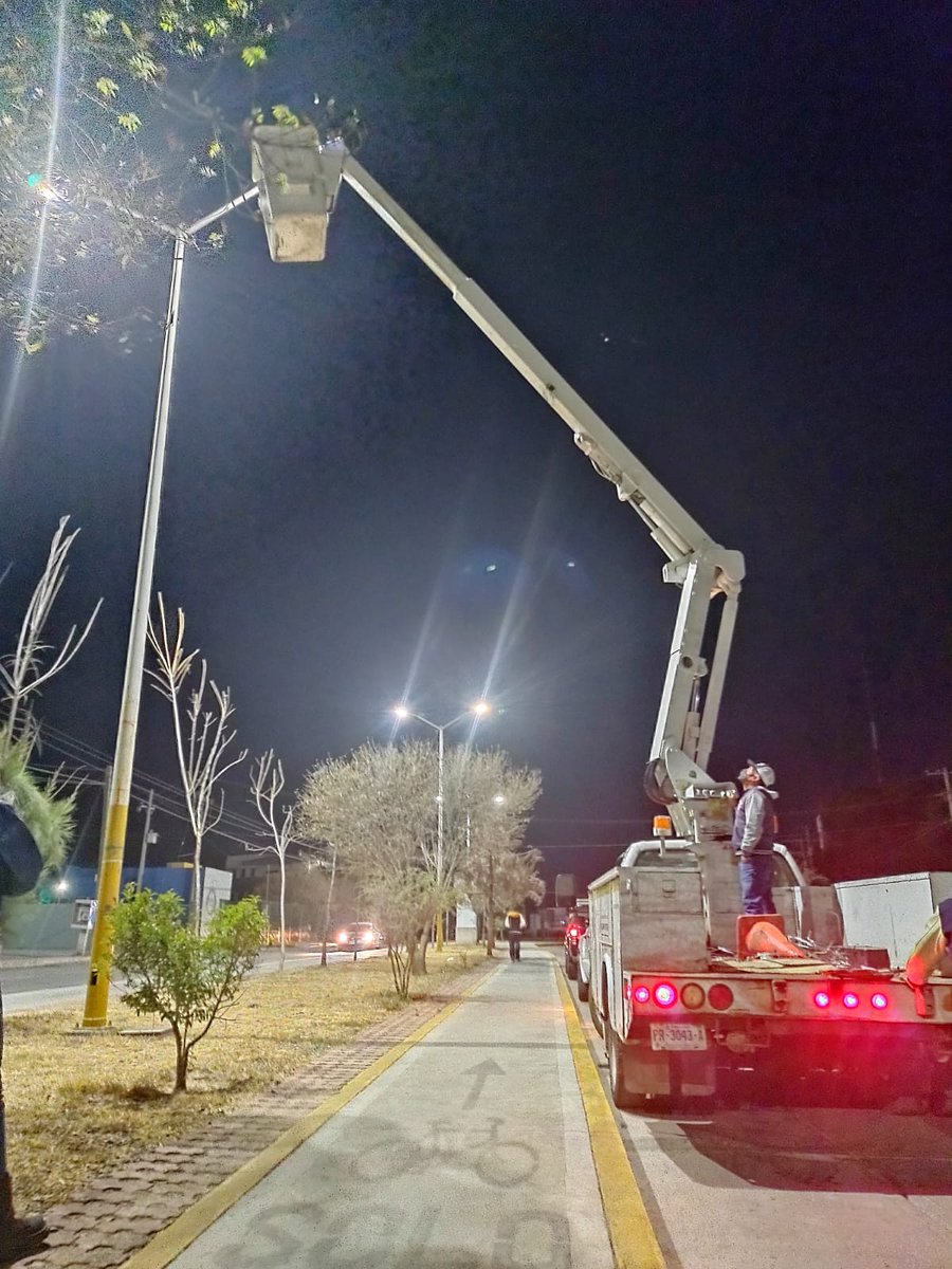 Personal de la Secretaría de #ServiciosPúblicos atiende oportunamente los reportes relacionados con el #AlumbradoPúblico, aquí en la Vialidad Arroyo de la Plata.
Guadalupe ❤ #CiudadDeBienYdeProgreso