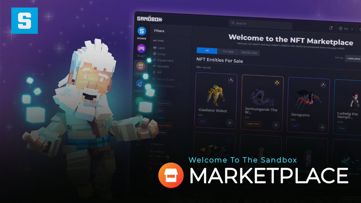 The Sandbox Marketplace tweet media