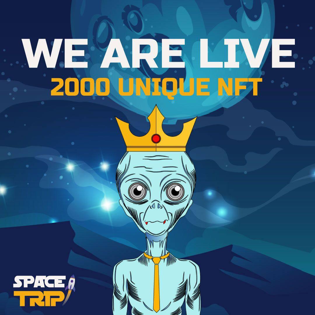 TKRAirdrop's tweet photo. 🚀👽 @spacetrip_nft  MINTING IS LIVE NOW👽🚀

https://t.co/2VP0VZlMfL

Let's help Aliens to Save The World🚀

1 SPACE ALIEN👽 = 1 SPACE TREE🌳 = 1 TREE IRL🌎🌳 (Anywhere around the world) 

Go and Get you Alien🖖👽🚀

👇Join their Discord:
https://t.co/N88kIvYWvY https://t.co/NSvVrmCODm