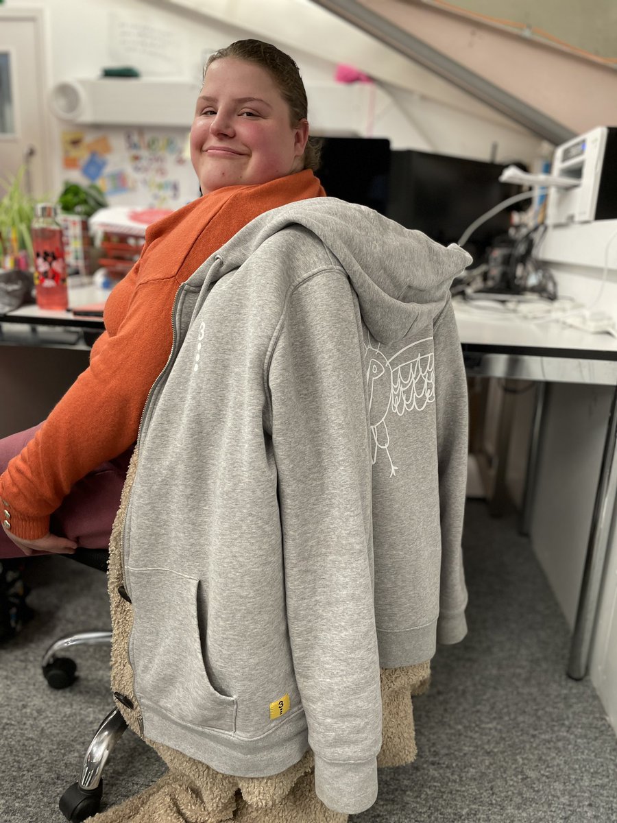 On blue Monday week - we have been just fine. Afterall we’ve got Hope!

Here she is helping out with some new designs. 😁

#behindthescenes #th3rdlevel #ethicalfashion #ethicalfashion