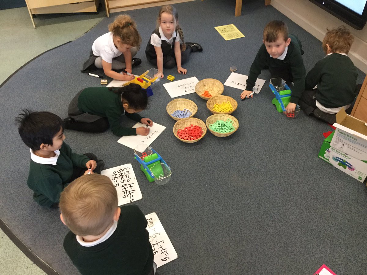 GatesPenguins's tweet photo. We loved our activity of balancing the numicon, we had to use our number bonds to 5 as well as developing the language of heavier and lighter. #eyfs #earlyyearsinbolton #mathsineyfs #maths #numicon https://t.co/EJPTg8W6zP