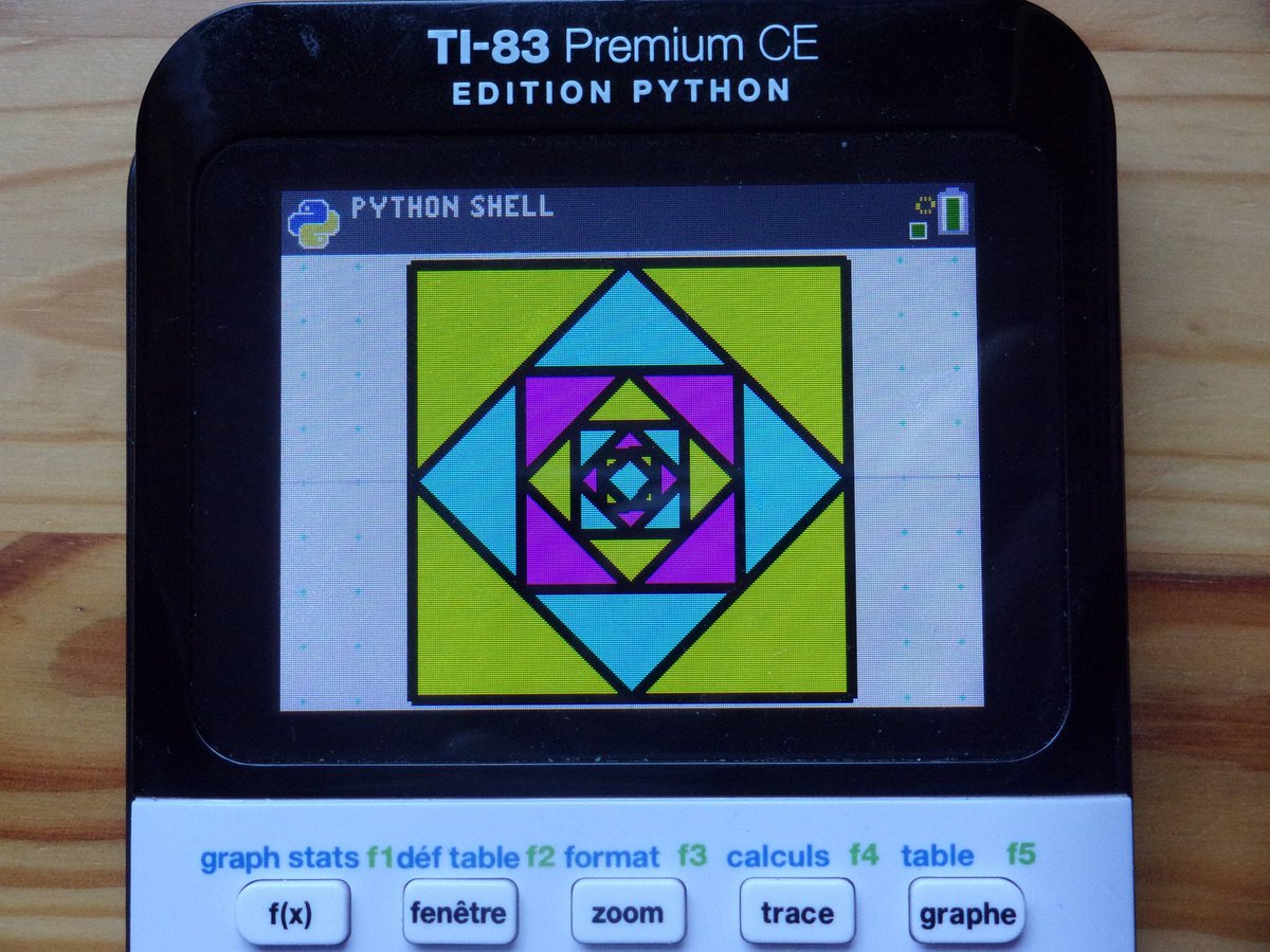 Nouveau module Python turtle standard en Français pour TI-83 Premium CE, avec méthodes de remplissage. Capacités et facilités de tracé formidablement accrues pour élèves !❤️
tiplanet.org/forum/viewtopi…
Les Mathématiques sont belles, mais surtout sur calculatrices Texas Instruments.😉