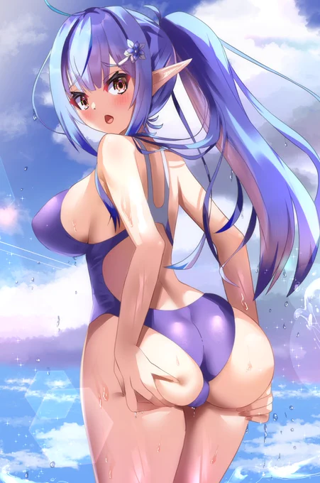 競泳水着ラミィちゃん
#LamyArt 