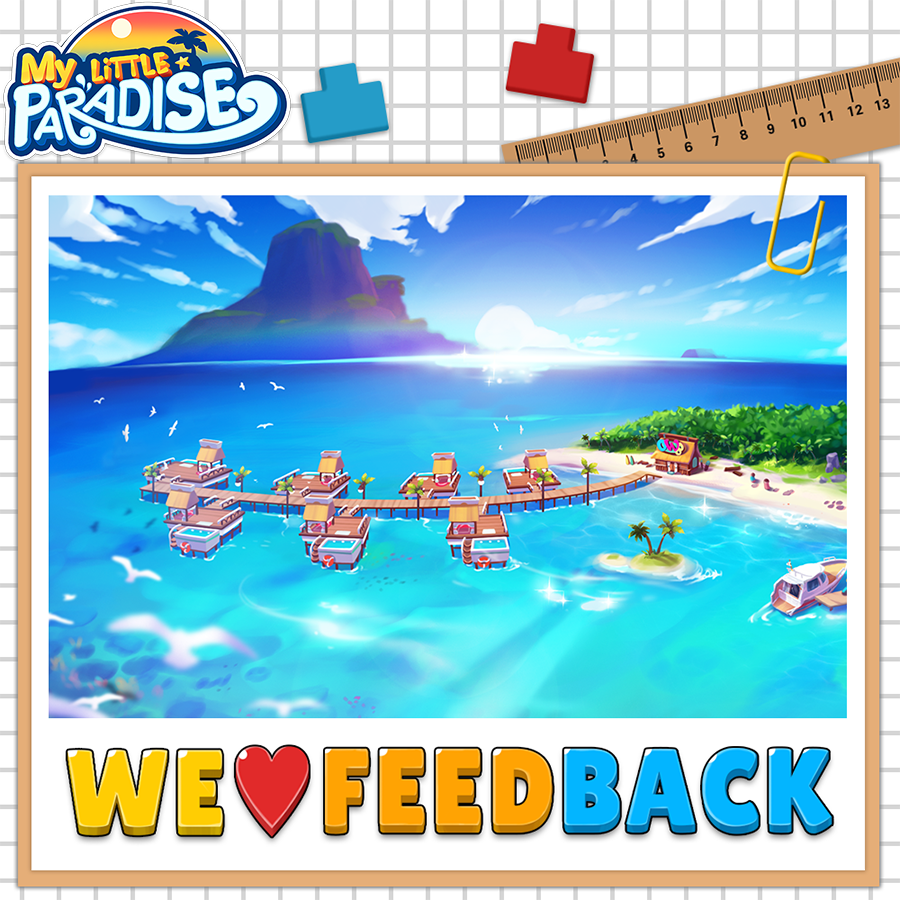 ML_Paradise's tweet photo. We'd love to hear your feedback. 👀

Feel free to share your thoughts on our official Facebook page
https://t.co/itKukeHtzL

#mylittleparadisegame #resort #winter #kingdom #frozen #village #management #building #mobilegame #paradise #island https://t.co/fotlRt9Gu3