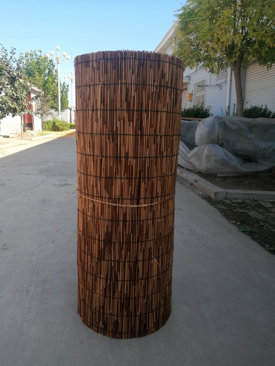 Carbonized Reed Fence