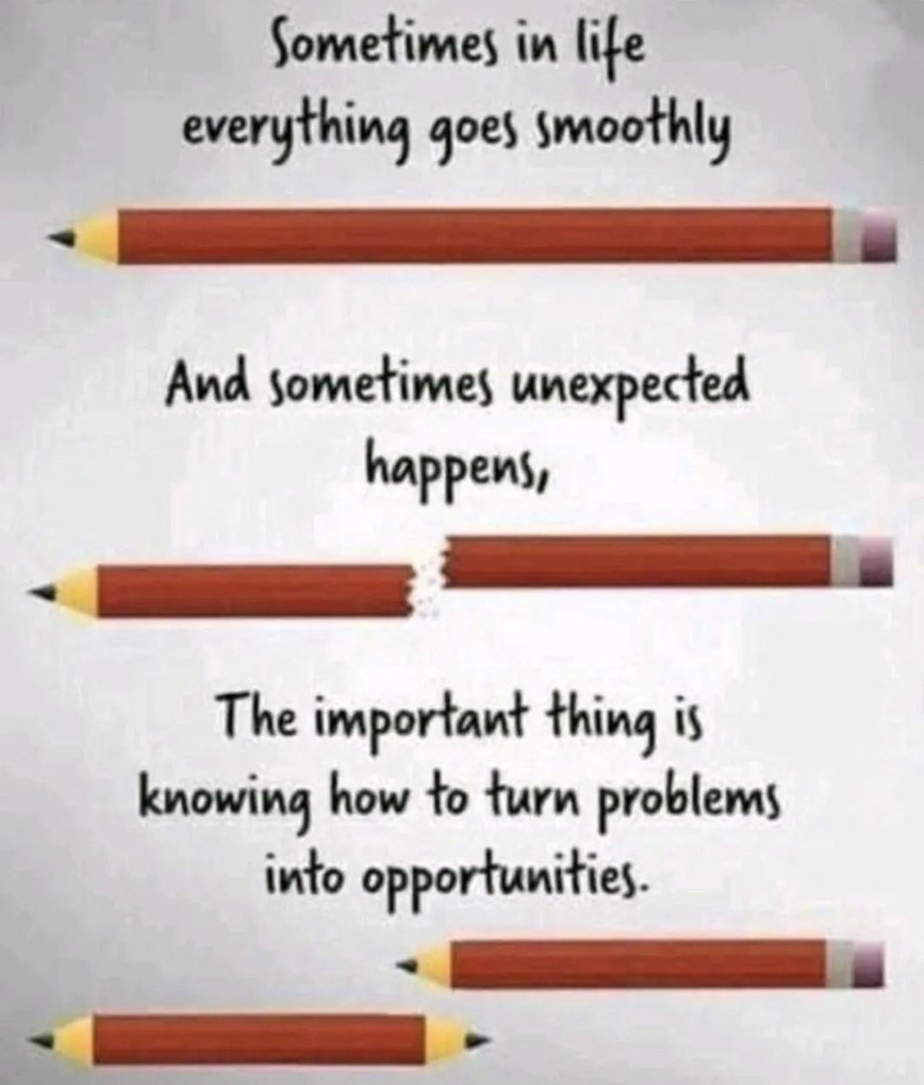When the unexpected happens, the important thing is knowing how to turn problems into #opportunities 

#HumanLearningSystems #Leadership #Inspiration