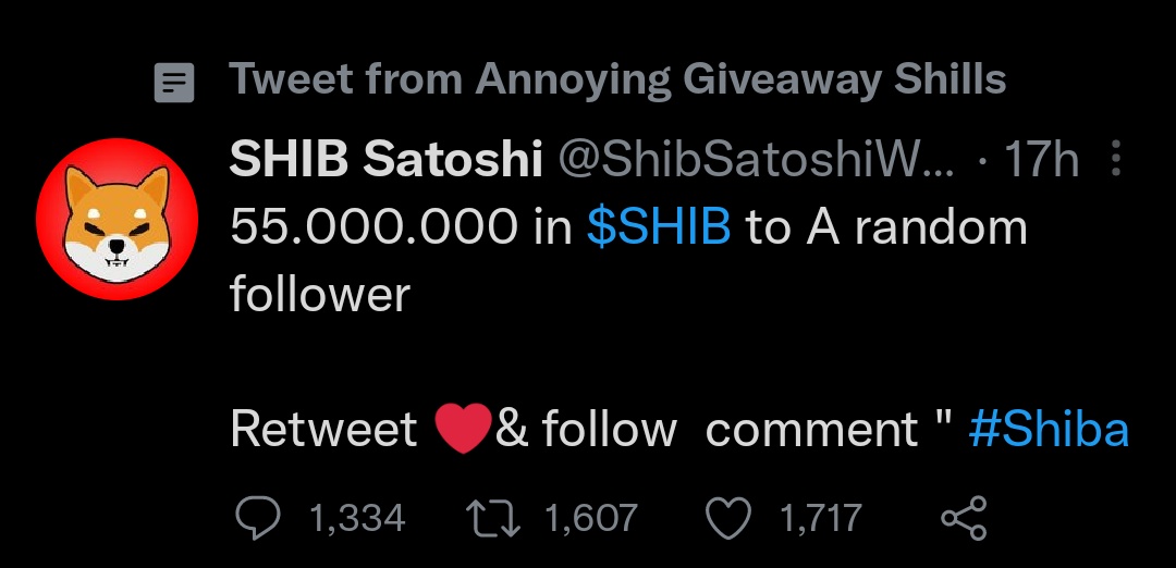 Now I have a list for these giveaway accounts, Twitter thinks I want more of them. Think I'm doing it wrong ser