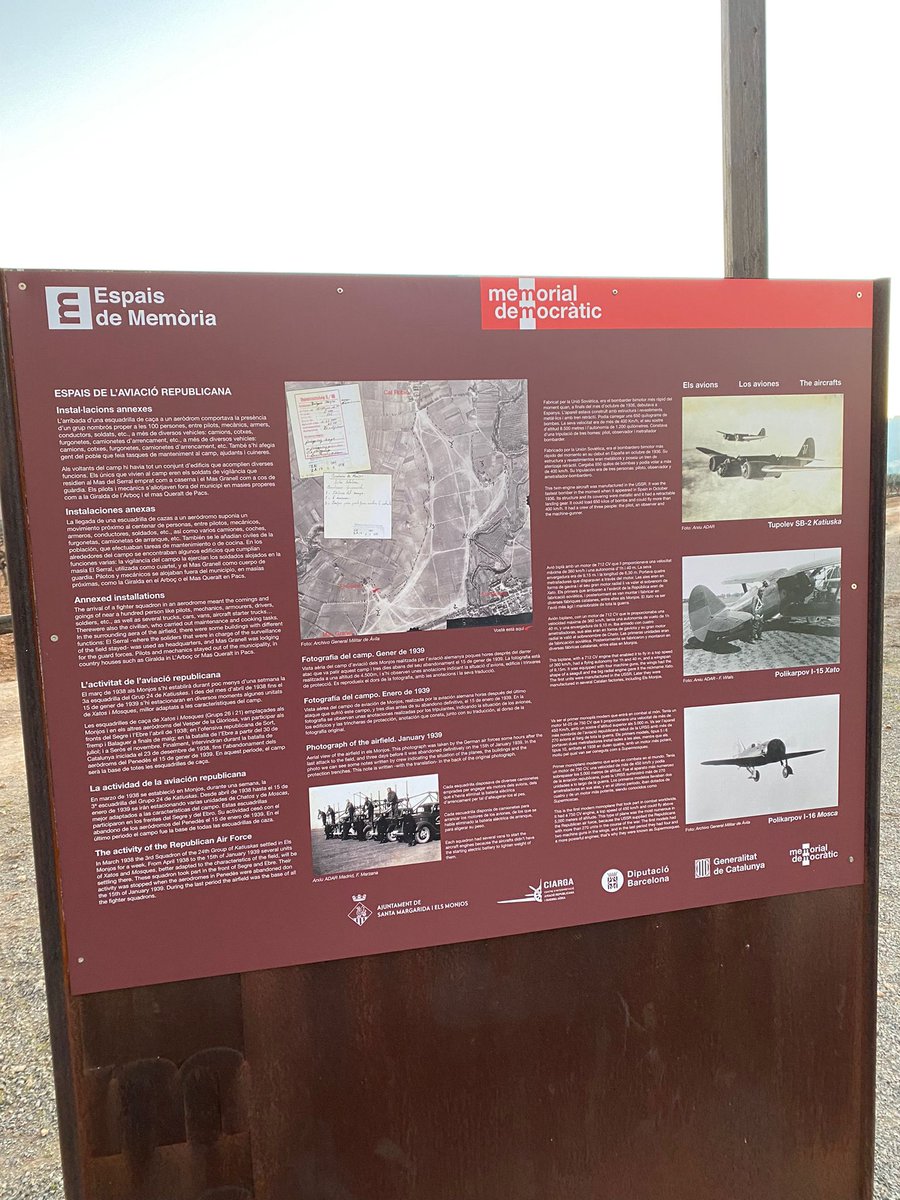 ciarga_cat's tweet photo. 🆕Aquesta setmana s'han instal·lat nous plafons al Parc de la Memòria per tal de renovar els anteriors. Els trobareu davant del Refugi del Serral i del CIARGA.
#CIARGA #AviacióRepublicana #VesperDeLaGloriosa #RefugiDelSerral #AviacióPenedès #GuerraCivilPenedès #SMMonjos https://t.co/SwOeWGAJtx