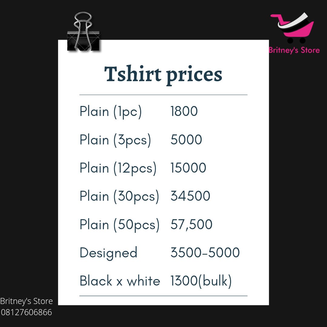 britneywrites2's tweet image. Behind every great man &amp;amp; woman is a closet of comfy tshirts &amp;amp; bottles of sexy scents.

Shop your fine quality tshirts &amp;amp; sweet fragrances in oil perfumes at affordable prices at © Britney's Store.

DM or call 08127606866 or chat via 
wa.me/message/LT46CT…
📍 Enugu/Lagos

Pls RT