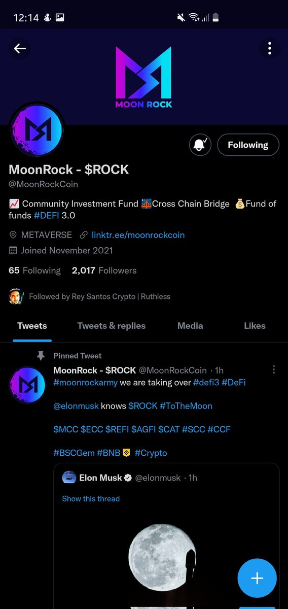 gambit_gurl's tweet photo. @ReySantoscrypto @MoonRockCoin Been a follower ever since. Just got back from a Twitter hiatus though. 😆 

Tg: phoenix https://t.co/QTUtQIYWEw