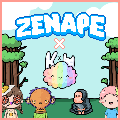 ZenApeNFT's tweet photo. 🌈☁️COLLAB ANNOUNCEMENT ☁️ 🌈

We are so excited to announce our partnership with @kumoxworld to spread positivity through the space ❤️

This values based partnership will involve joint community activities and a whole lot of good vibes✌️❤️

!Oohm 🕉 https://t.co/TDwH4IKl6k