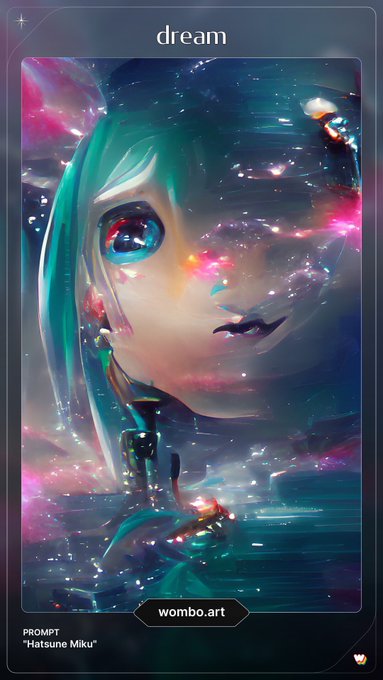 AIがミクさん描いてくれた 