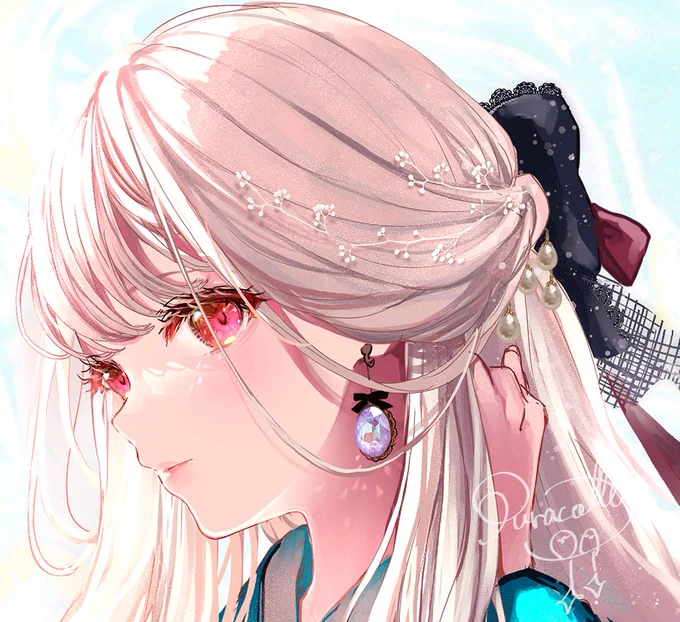 今月はいっぱい着物を描いてます
 #絵柄が好みって人にフォローされたい 