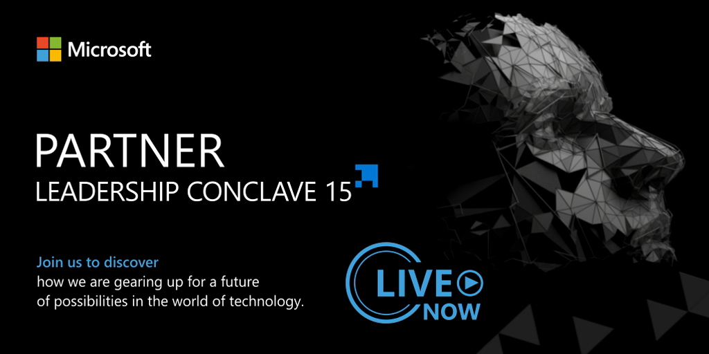 MicrosoftIndia's tweet photo. Tune into the keynote address by Anant Maheshwari, President, Microsoft India at the Microsoft Partner Leadership Conclave today. https://t.co/PVR5fu71aI
#PartnersofChoice #PLC15 #FutureReady #PartnersMakeMorePossible https://t.co/EwonQiYUje