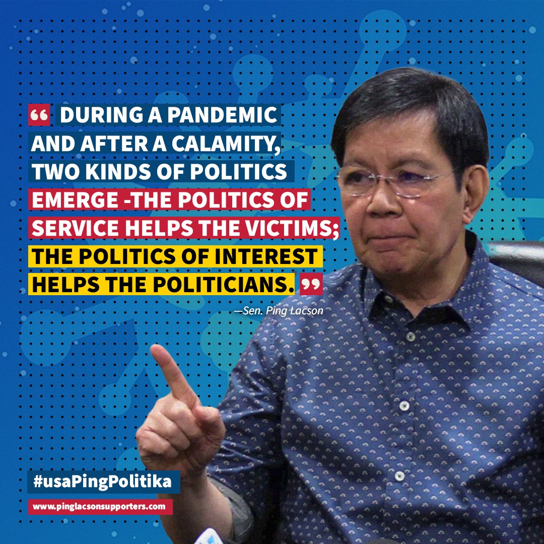 teamping2022's tweet photo. Mga kababayan, buksan natin ang ating mga mata. Hindi lahat ng tumutulong at nakikita sa media ay tumutulong dahil bukal sa kalooban, yung iba diyan tumutulong lang para bumango ang pangalan!

#PingLacson2022 
#calamitypolitics 
#usaPingPolitika https://t.co/1mNGNhW2Xh