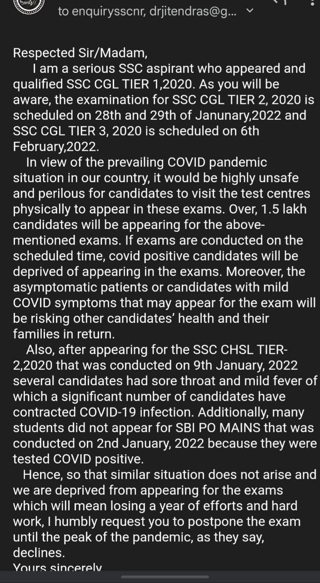 gyanSHILA_sid's tweet photo. #postpone_cgl_mains2020 
So genuine Reason,

Please Look into it @DoPTGoI @DrJitendraSingh @aajtak @PMOIndia  
👇👇 https://t.co/nIbl3npT8l