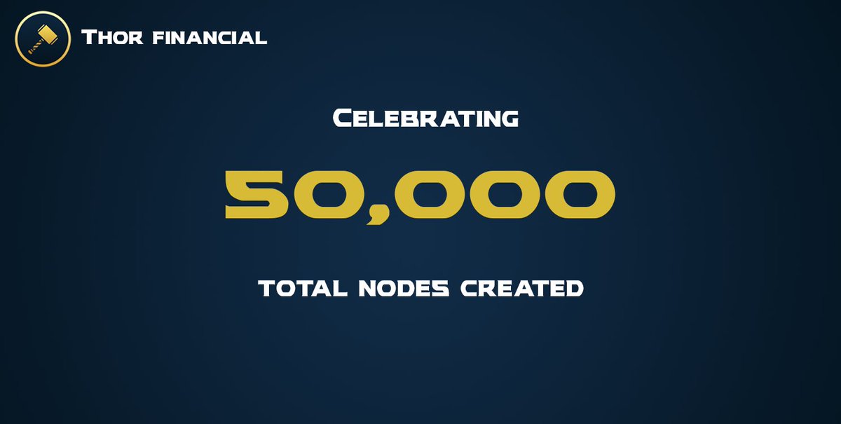 Powernodes_'s tweet photo. 🥳 ⚒️ CONGRATS TO OUR PARTNERS AT THOR⚒️ 🥳 

We wanted to send the whole THOR team a big CONGRATULATIONS on reaching the milestone of 50,000 nodes created! THOR is on of our partners in the Union of Transparency (UofT). 

Keep HAMMERING away, THOR team!

@ThorNodes https://t.co/YIQyOcKaGd