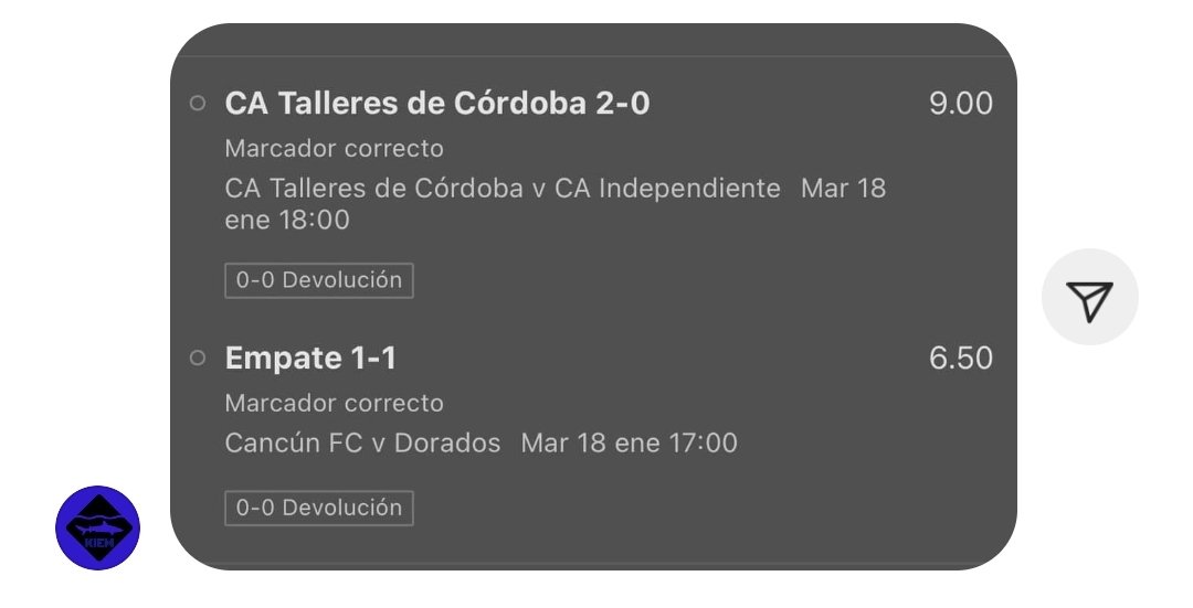 Team_Dmde's tweet photo. Amigos nuevo chisme....nuevo estafador en IG y Telegram se hace llamar KIEM, ofrece picks de marcador exacto y edita las pantallas.....

Hoy envío esto y obvio se perdió, pero en el free dice que se ganó

No puedo sacar pantallas de su telegram https://t.co/LwSJ9hFNtk