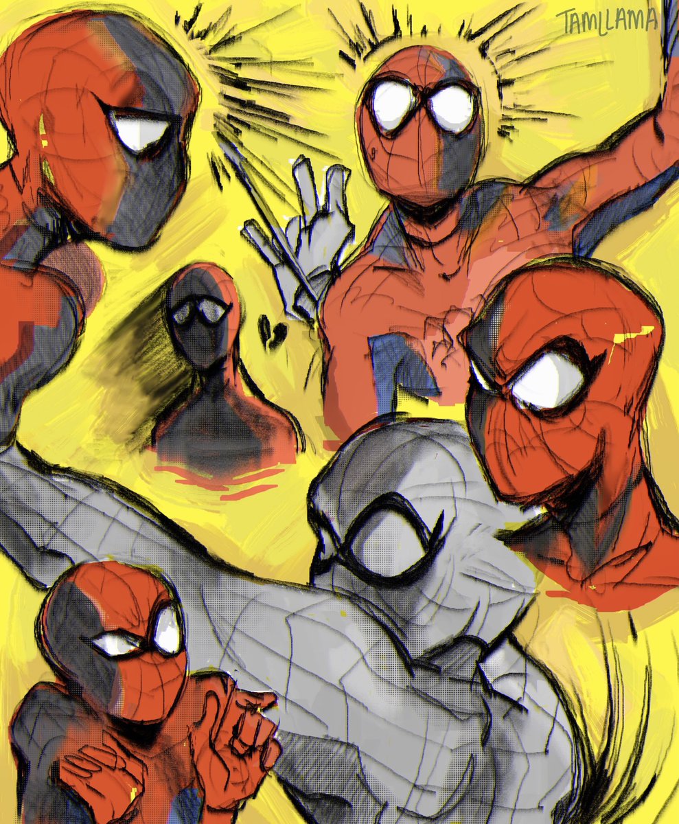 tamllama's tweet photo. spidey sketches https://t.co/QaXHMsni4z