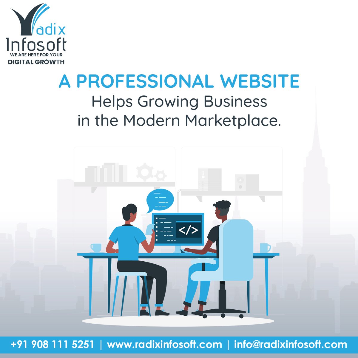 radixinfosoft's tweet photo. Grow your Business with Professional Website.
Contact us for more updates!
Visit: https://t.co/wRvWcSx8Ir
WhatsApp: https://t.co/CzMBtEGMuM
#radixinfosoft #digitalmarketing #marketing #webdesign #website #businesswebsite #websitedevelopment #webdeveloper #socialmediamarketing https://t.co/aNFN7dcMs0