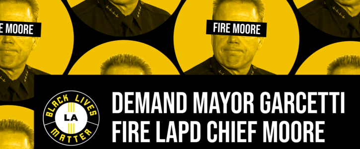 LAPD Chief Moore attempted to blame the deaths of two people who died after LAPD bombed their South Central neighborhood on “underlying health conditions.” Shame. #FireChiefMoore! Sign the petition: https://t.co/kgNMFrvBVd @BLMLA https://t.co/ZV23ULGoGR