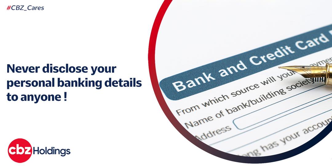 CBZHoldings's tweet photo. Stay alert! When making card transactions always keep your PIN safe.
Report any anomaly on your account using our hotlines 024 2791254, 024 2791253, 024 2770500 and 024 2780888.
#CBZCares
#CBZTips https://t.co/X2kQxzUO6C