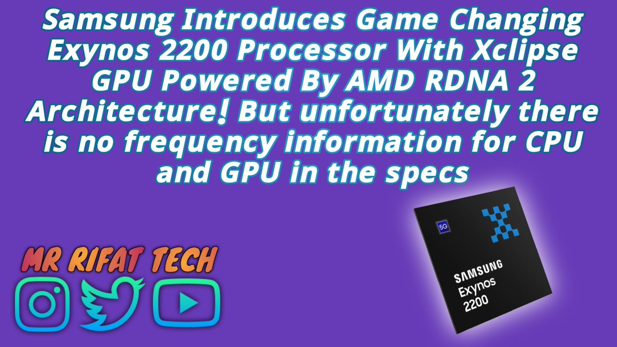 mrrifattech's tweet photo. Samsung AMD RDNA 2.
#SamsungAMDRDNA2 
#Samsung 
#MR_Rifat_Tech https://t.co/nVQLzJQxEA