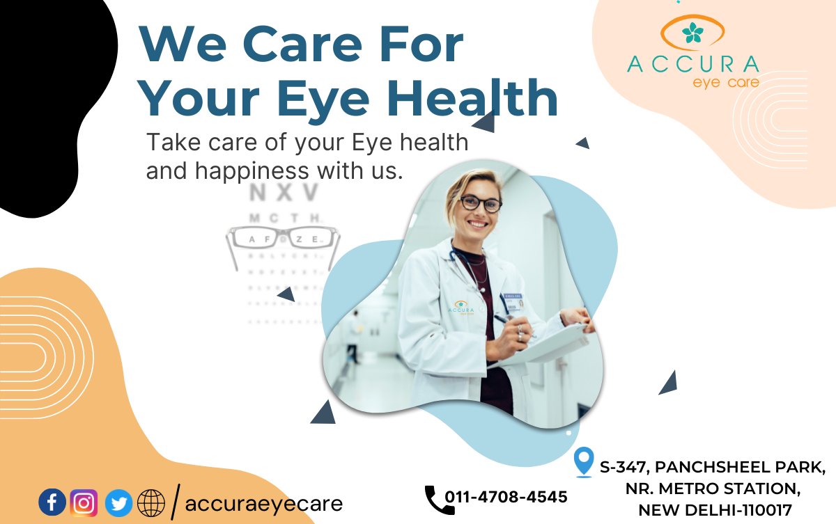 accuraeye's tweet photo. GET YOUR COMPLEMENTARY CONSULTANCY!

BOOK AN APPOINTMENT TODAY, FOR A BETTER TOMORROW..

ACCURA EYE CARE PROVIDES YOU THE BEST EYE CARE TREATMENTS IN DELHI.

#eye #eyehospital #eyecentre #eyeclinic #cataract #lasik #delhi #wecare #help #careforyou #eyesurgery #vision https://t.co/3i8rBQMOXv