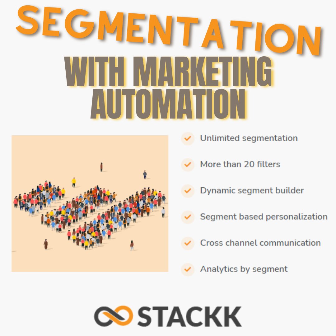 Stackk2's tweet photo. Segment your contacts for personalization, for running #automatedcampaigns, for mapping journeys. ⚙️🖥️
Stackk’s powerful #segmentation engine (powered by Mautic) gives you the finest level of control!
Sign up now, it’s free! 👇
https://t.co/Odn1mx7b2m https://t.co/hVrX6iq3Lg