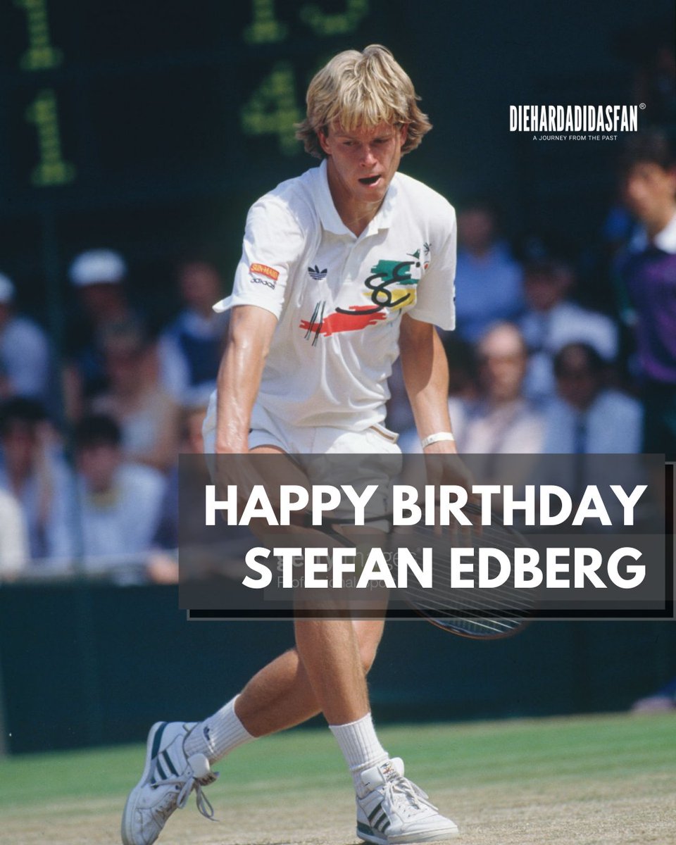 DIEHARDADIDAS's tweet photo. Selamat Ulang Tahun Stefan Edberg. Beliau lahir hari ini 56 tahun yang lalu, atau 19 Januari 1966
Petenis asal Swedia ini telah banyak meraih gelar bergengsi di kejuaraan tenis dunia. Tak salah adidas membuatkan sepatu dan apparel dengan nama beliau
courtesy getty images
#3FOIL https://t.co/9zUmAAtZ6w