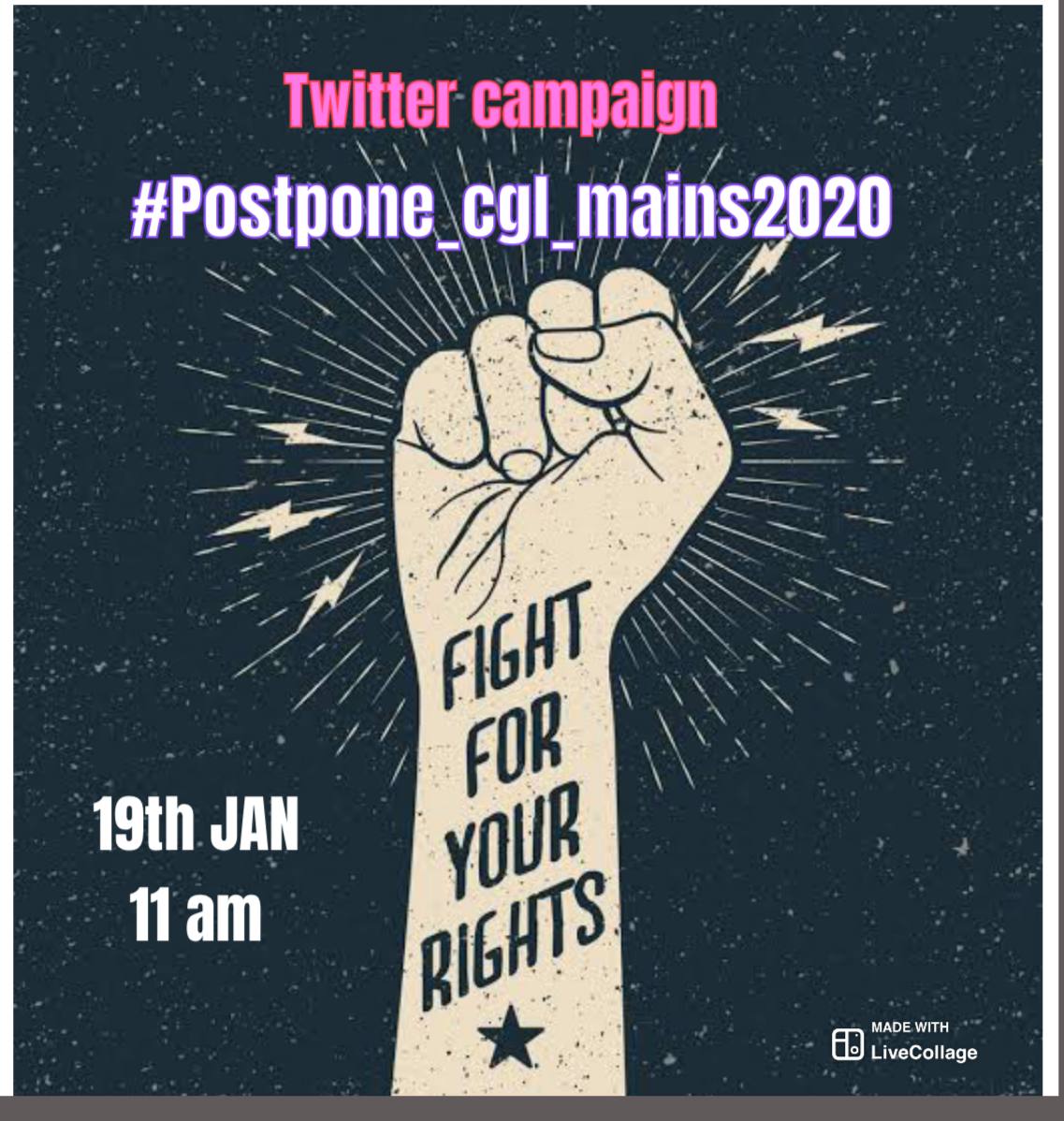 SagarGaba147's tweet photo. Lots of Candidates are COVID positive which may put risk on lives of others. #Postpone_cgl_mains2020 https://t.co/UoUS5xm5rY