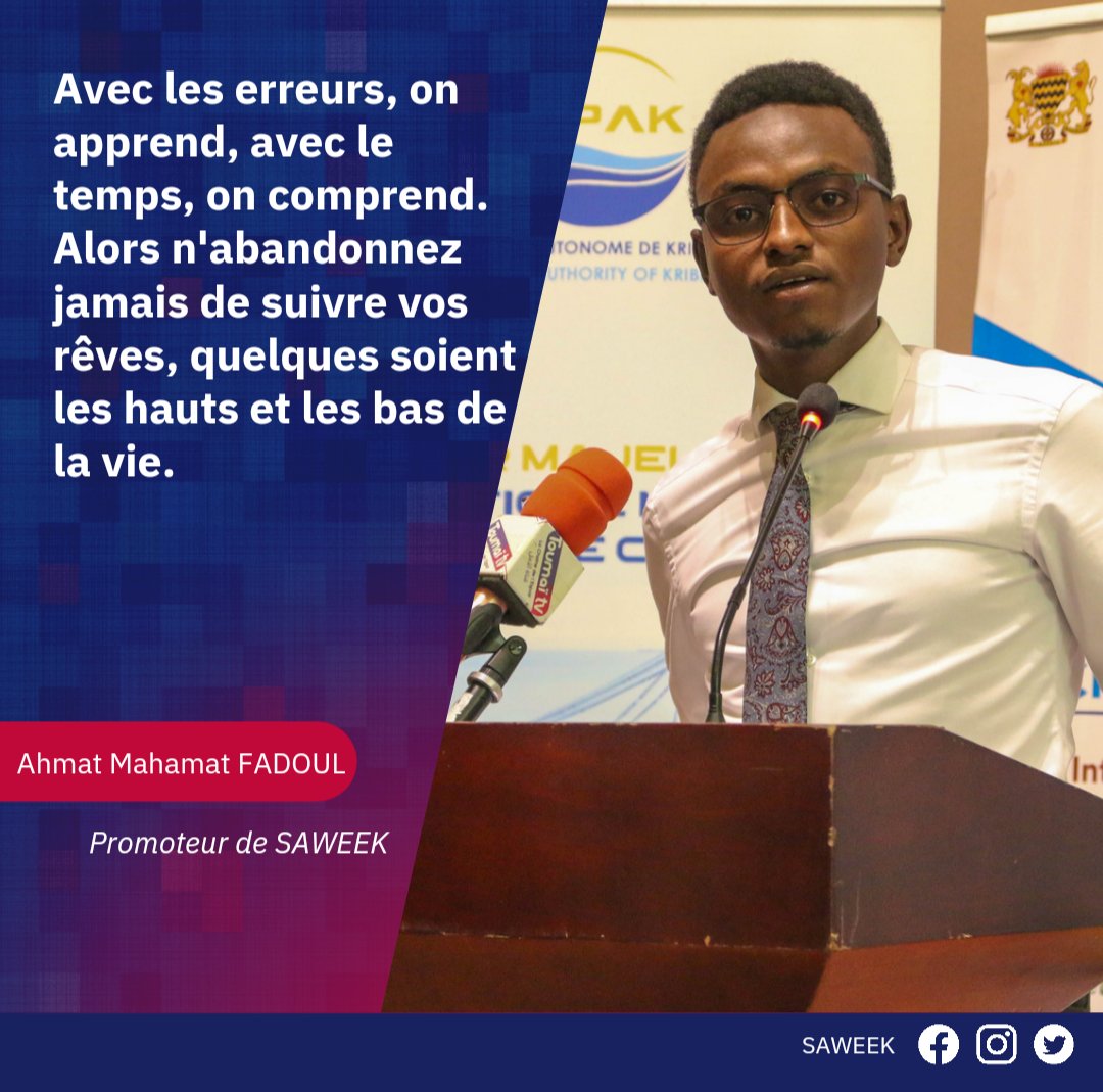 FADOULAHMAT's tweet photo. Avec les erreurs, on apprend, avec le temps, on comprend. Alors n'abandonnez jamais de suivre vos rêves, quelques soient les hauts et les bas de la vie.
#SAWEEK https://t.co/qXRScRLA4u
