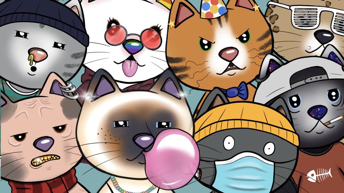 The Catz are gaining some new crazy Catz soon! Stay tuned for the new drop! #Crypto #NFTCommmunity #NFTs #nftcollector #Ethereum #Cat #cryptoart #ArtistOnTwitter #CryptocurrencyNews #BoredApeYachtClub #cryptopunks #opensea #NFTCollectibles #ghozali #NFTartist