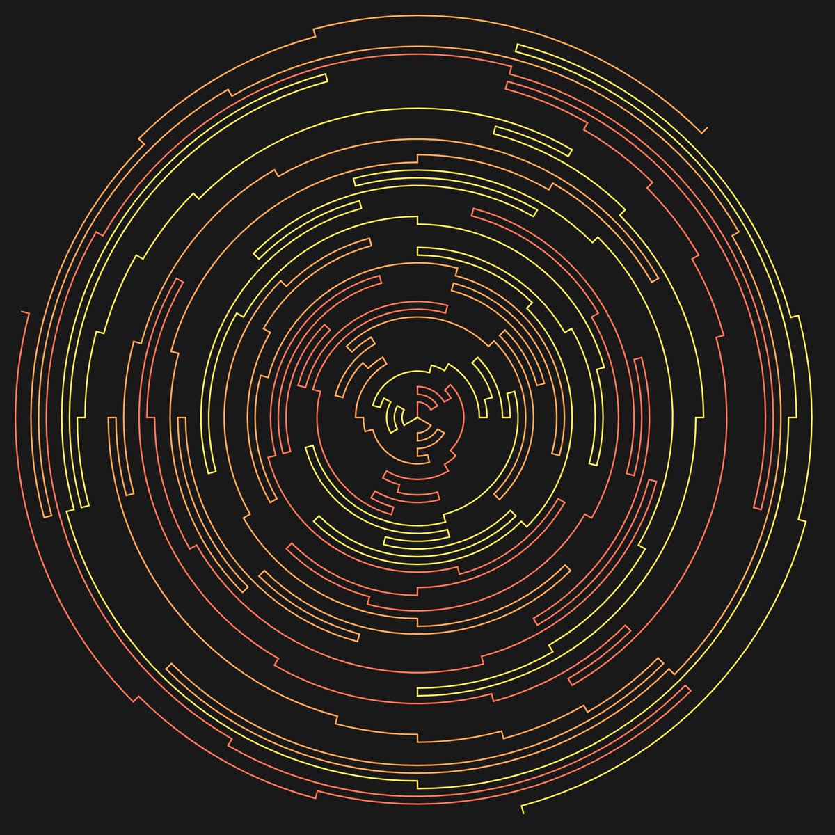 morozgrafix's tweet photo. #genuary2022 Day 17: 3 colors.
🎲🧭 Reflected Random Radial Walk
Once again inspired by @mikebrondbjerg #generativedice creations. I've added a little color and an extra reflection. 
#generativecodeart #randomwalk #p5js #javascript #genuary https://t.co/V4L1YUdnFB