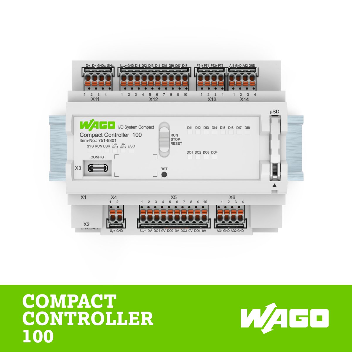 wagocontact's tweet image. 👉 Le WAGO Compact Controller 100 contient un contrôleur compact ainsi qu&apos;un système I/O dans un dispositif de montage sur rail DIN, ce qui le rend parfait dans quasiment toutes les situations 👌

📌  lnkd.in/dPq8vqVn

#WAGO #CompactController100 #Automation