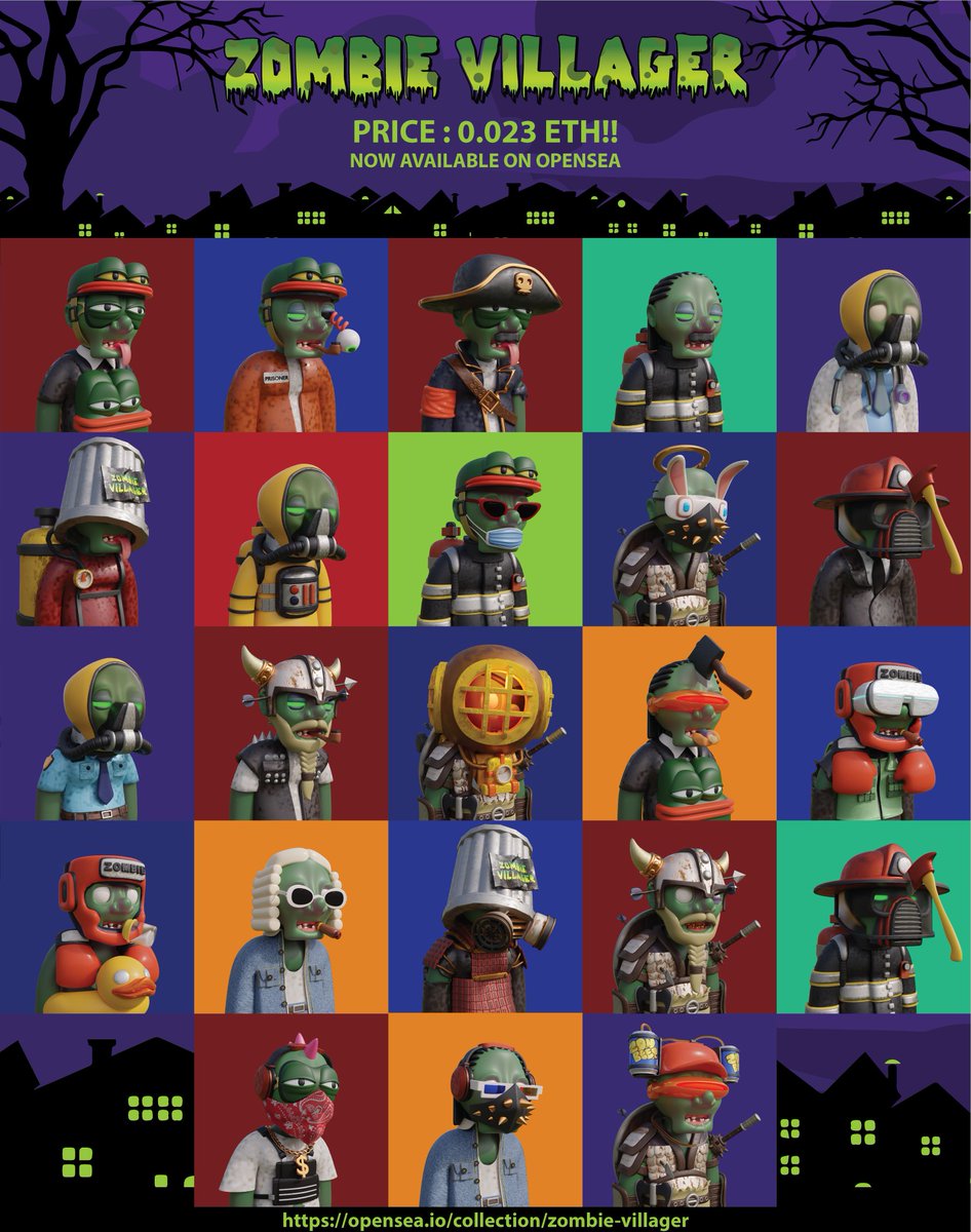 Zombie villager | NFT tweet media