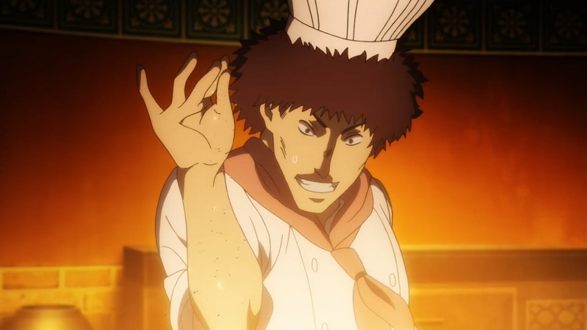 BasedLEDA's tweet image. Bruh this random cook from Black Clover would love to be friends with Sanji from One Piece 😭
#BlackClover
