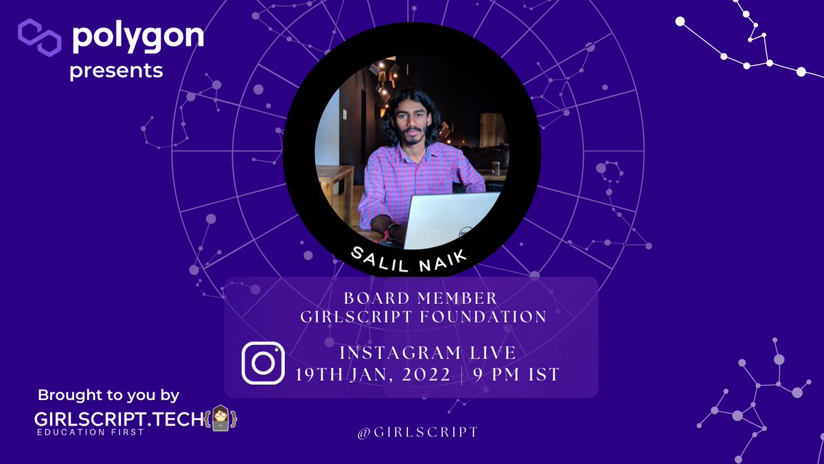 Girlscript1's tweet photo. Hear it from the best, Siraj Raval himself! 👨🏻‍💻🚀⛓️
A Data scientist, best selling author, youtuber and a person with incredible experience in the world of technology.
@sirajraval ✨
@__salil_naik__  @0xPolygon 

#Web3Camp #Polygon #girlscript https://t.co/DzqMJ1ypEO