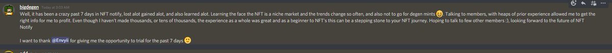 NFT Notify tweet media