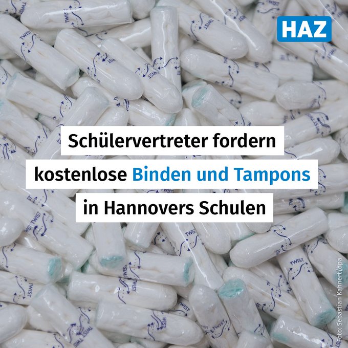 Wenn M&auml;dchen in der Schule ihre Periode bekommen, haben sie oft keine Binden oder Tampons zur Hand. Der<a href="/tag/menstruation"class="tags"><span>#menstruation</span></a><a href="/tag/hannover"class="tags"><span>#hannover</span></a>