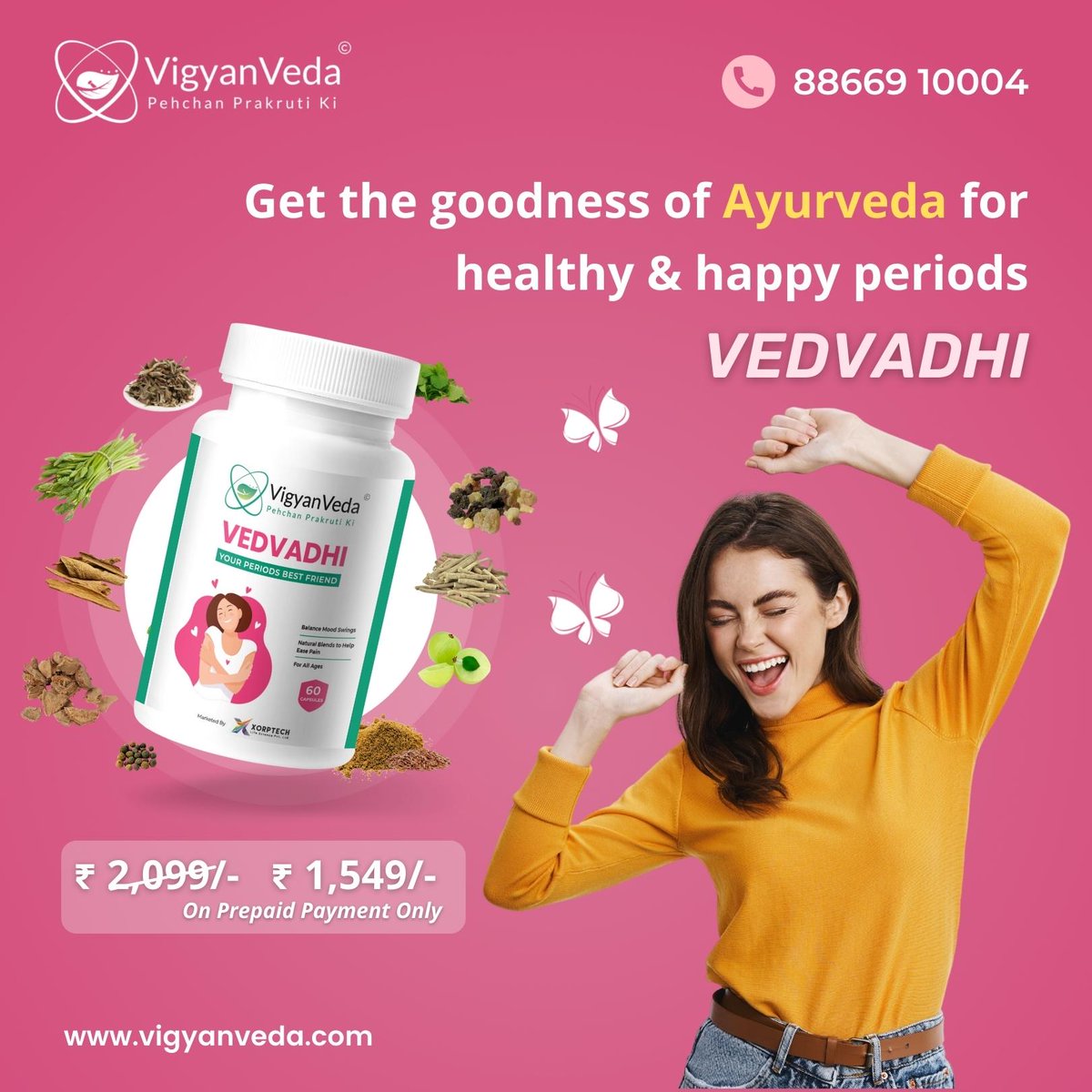 vigyanveda's tweet photo. Treat all your period problems with the goodness of effective Ayurvedic ingredients of VigyanVeda Vedvadhi. Order Now - 88669 10004
https://t.co/OfhOSAerBA
#VigyanVeda #Vedvadhi #Ayurveda #periods #menstruation #periodproblems  #menstruationmatters #periodpositive #menstrualcycle https://t.co/rlUaP0LJ2P