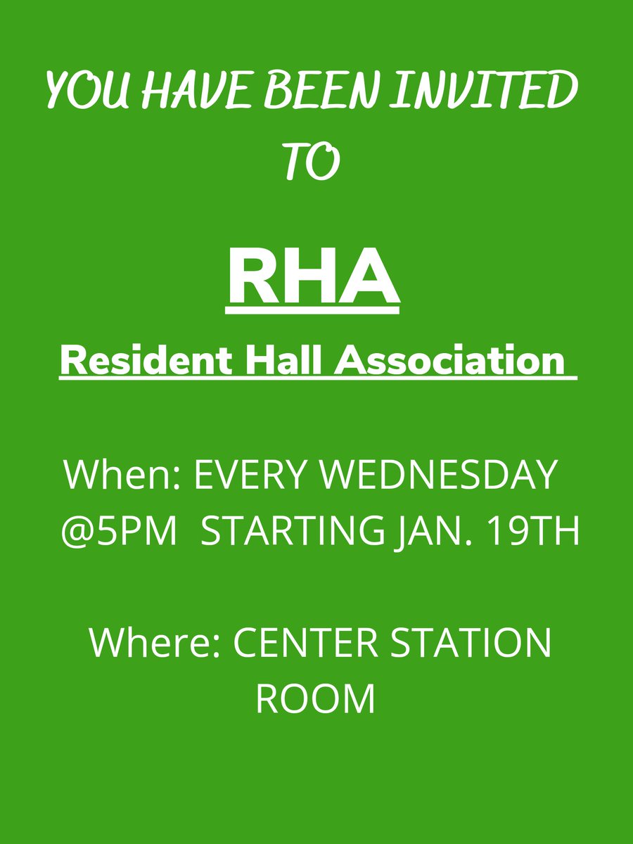 rha_nwmsu's tweet photo. Come join RHA and help create an amazing semester. https://t.co/Rw4kLXtGzg