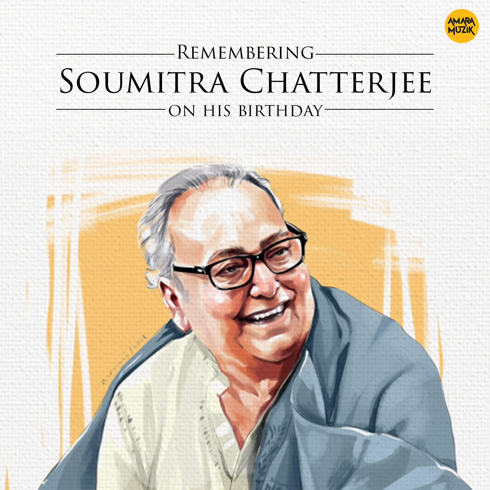 Team Amara Muzik Bengali wishes the Legendary Actor Soumitra Chatterjee a very Happy Birthday... 