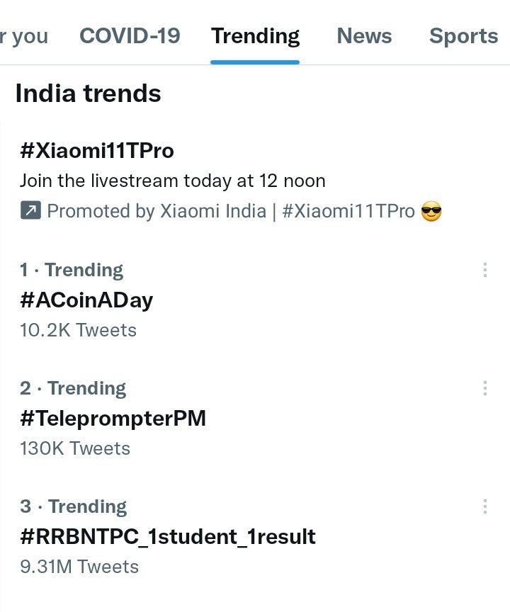 nidhipandit121's tweet photo. 9.31 M twits for Railway 😮
#RRBNTPC_1student_1result https://t.co/zfAPoQW2kh