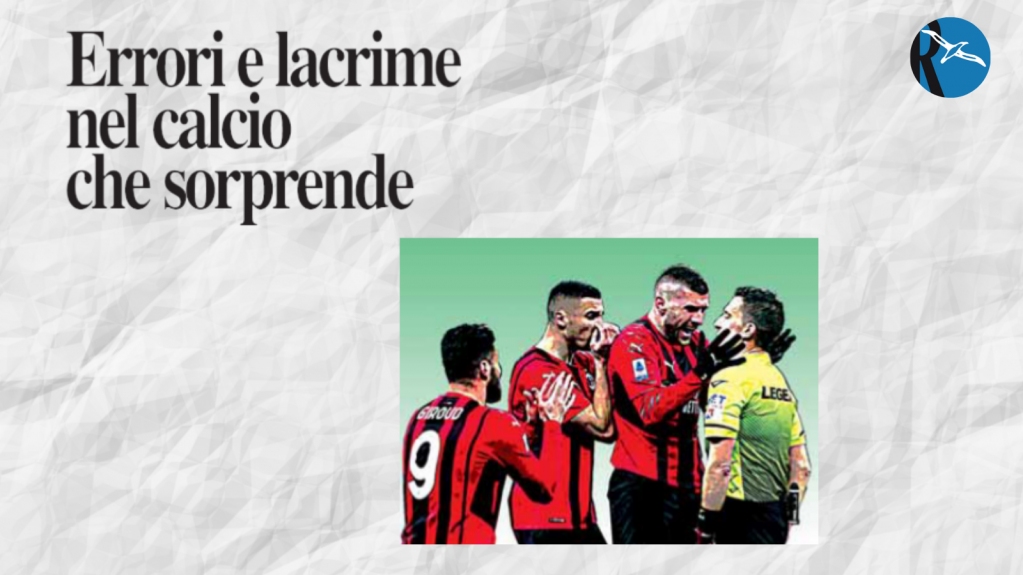 LaRagione_eu's tweet photo. “C’è un mondo in quell’abbraccio tra Marco #Serra, arbitro 39enne con una manciata di partite in #SerieA sulle gambe, e il giocatore rossonero Ante #Rebic”.

Oggi Ilaria Cuzzolin a pag. 4.
#LaRagione https://t.co/BzWfl2zH3Z
