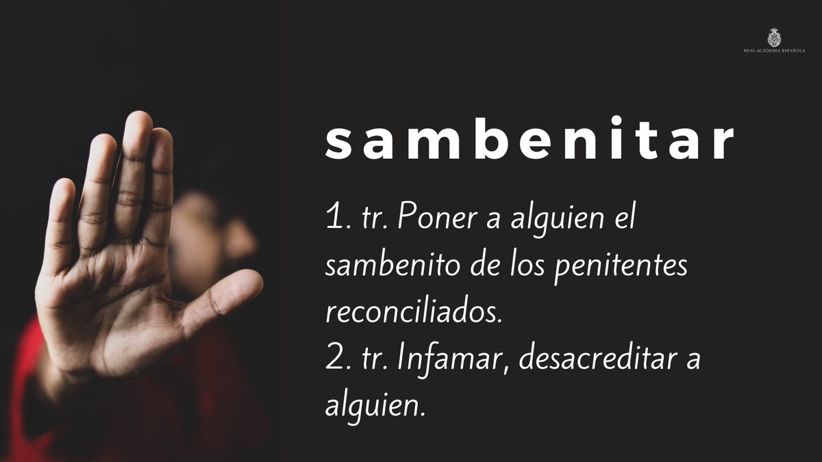 #PalabraDelDía | sambenitar

Recuerden que la norma que prescribe el uso de «m» ante «p» o «b» debe aplicarse también al escribir voces compuestas o prefijadas. De ahí que «sambenitar» se escriba con «m», igual que «embotellar», «ciempiés», «también» o «dombenitense».