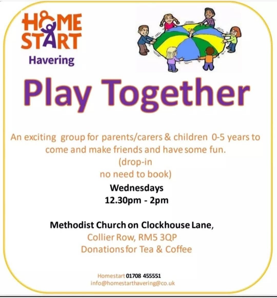 HaveringHome's tweet photo. Our FREE parent/carer and toddler group continues today 😀 starting at 12.30 p.m. Group is held at the Methodist Church on Clockhouse Lane 👌
Hopefully see you there 🤗
#playgroupinhavering
#freeplaygroup 
#motherandtoddlergroup 
#underfivesfun 
#homestarthaveringcouk https://t.co/GV0sF3i2WM